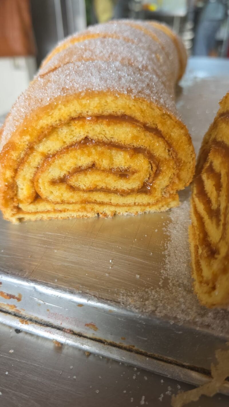 Brazo gitano de dulce de leche