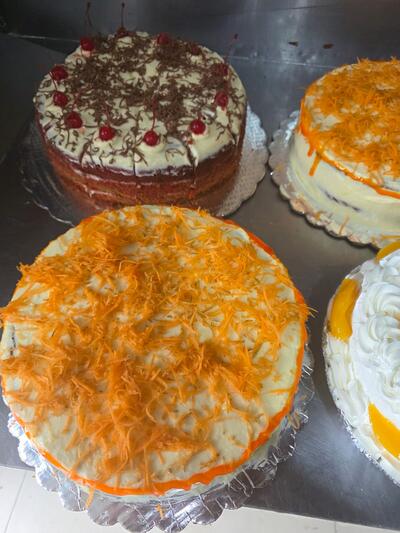 Selección de queques decorados